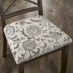 Chaises de salle à manger finition expresso, dossier à croisillons, assise rembourrée – Lot de 2