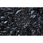 Buffet bahut sculpté main 4 portes noir