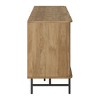Buffet en bois clair / blanc avec portes coulissantes – Places assises pour 1, Convient pour 2 à 4 utilisateurs