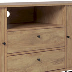 Buffet en bois clair / blanc avec portes coulissantes – Places assises pour 1, Convient pour 2 à 4 utilisateurs