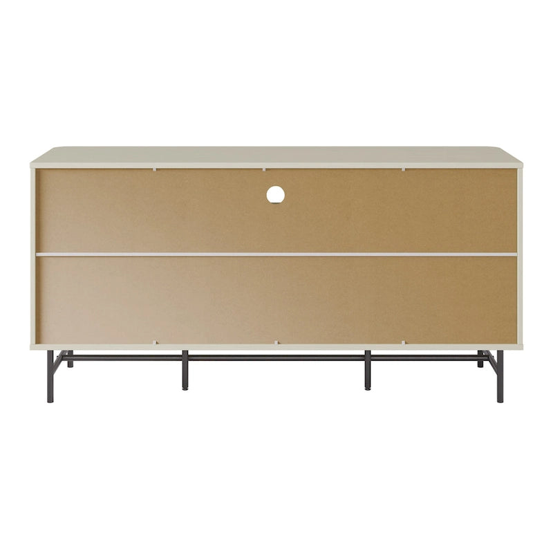 Buffet en bois clair / blanc avec portes coulissantes – Places assises pour 1, Convient pour 2 à 4 utilisateurs