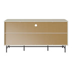 Buffet en bois clair / blanc avec portes coulissantes – Places assises pour 1, Convient pour 2 à 4 utilisateurs