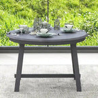 Table à manger ronde extensible, gris/bois naturel cérusé, style rétro, 4 places