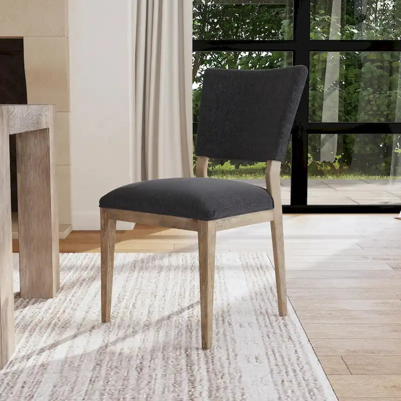 Chaise de salle à manger rembourrée, style scandinave, lot de 2