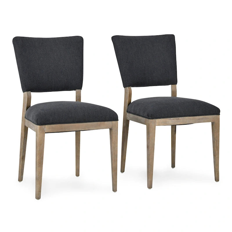 Chaise de salle à manger rembourrée, style scandinave, lot de 2