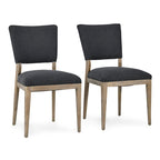 Chaise de salle à manger rembourrée, style scandinave, lot de 2