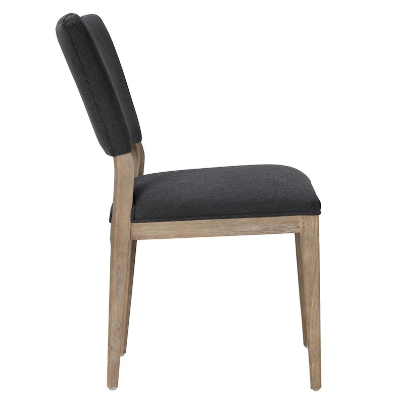 Chaise de salle à manger rembourrée, style scandinave, lot de 2
