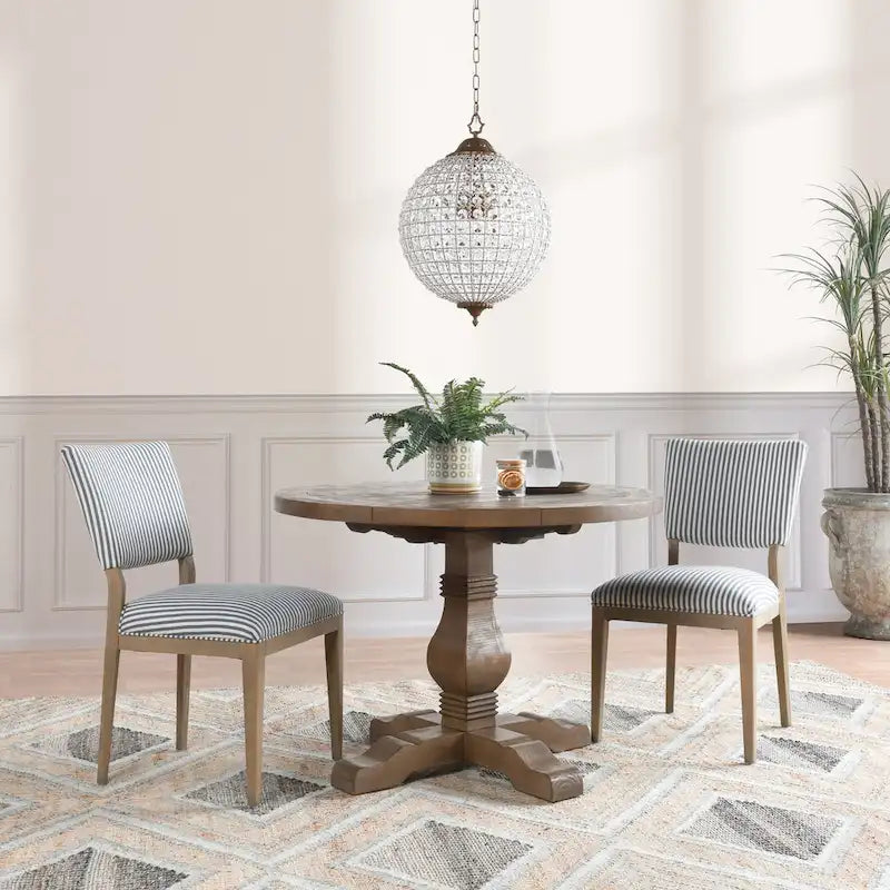 Chaise de salle à manger rembourrée, style scandinave, lot de 2