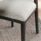 Chaise de salle à manger rembourrée, style scandinave, lot de 2