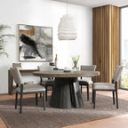 Chaise de salle à manger rembourrée, style scandinave, lot de 2