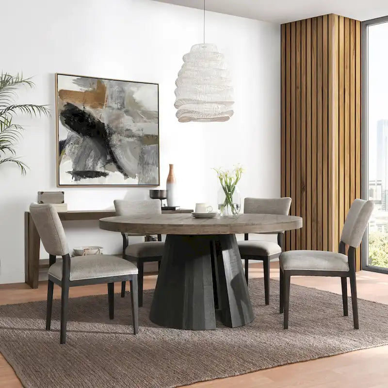 Chaise de salle à manger rembourrée, style scandinave, lot de 2