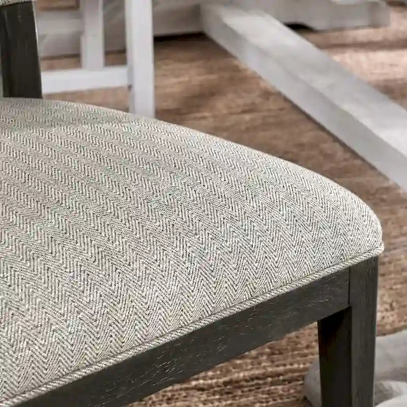 Chaise de salle à manger rembourrée, style scandinave, lot de 2