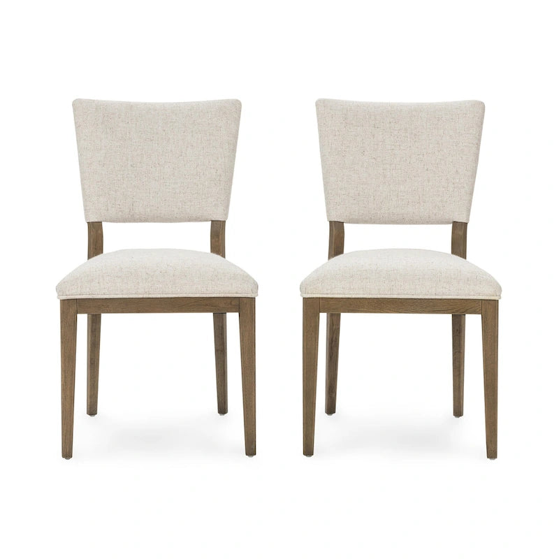 Chaise de salle à manger rembourrée, style scandinave, lot de 2