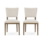 Chaise de salle à manger rembourrée, style scandinave, lot de 2