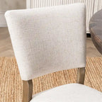 Chaise de salle à manger rembourrée, style scandinave, lot de 2