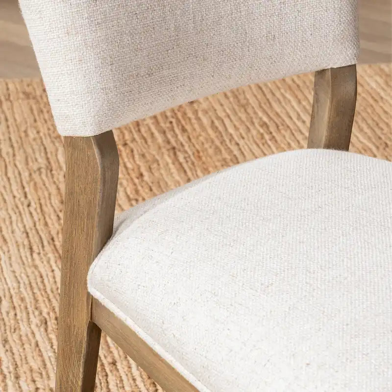 Chaise de salle à manger rembourrée, style scandinave, lot de 2