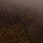 Table à manger moderne extensible en chêne blanc et expresso — 6 à 8 places