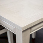 Table à manger moderne extensible en chêne blanc et expresso — 6 à 8 places