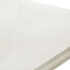 Table à manger moderne extensible en chêne blanc et expresso — 6 à 8 places