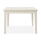 Table à manger moderne extensible en chêne blanc et expresso — 6 à 8 places