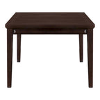 Table à manger moderne extensible en chêne blanc et expresso — 6 à 8 places
